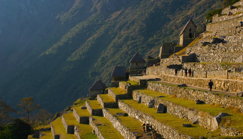 Escadarias demonstram altitude de Machu Picchu