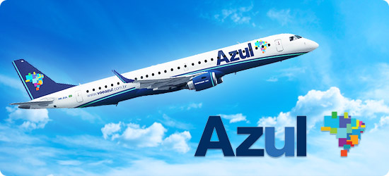 Resultado de imagem para azul linhas aereas