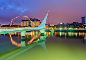 Buenos Aires, Puente de la Mujer, Puerto Madero