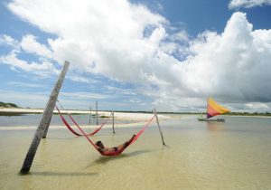 Redes na praia, em Jericoacoara