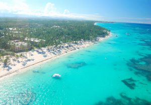 Vista aérea de Punta Cana.