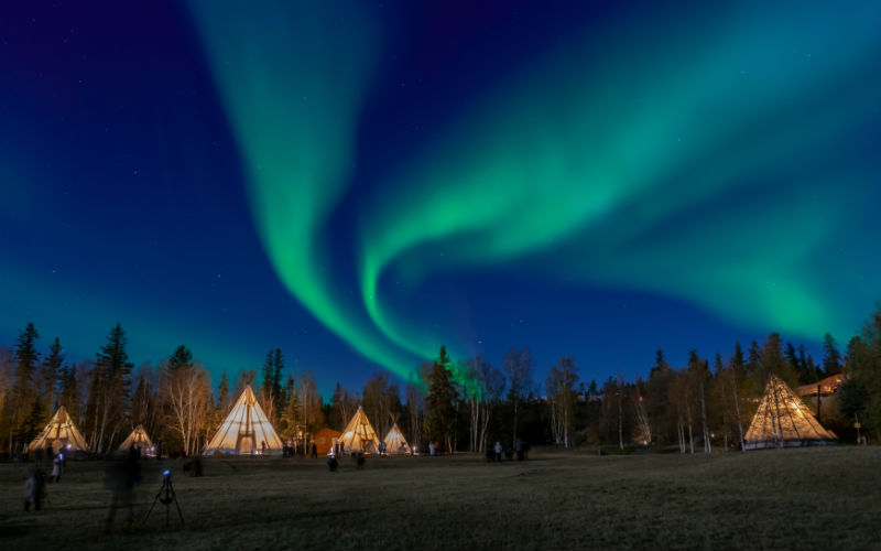 Yellowknife, aurora boreal
