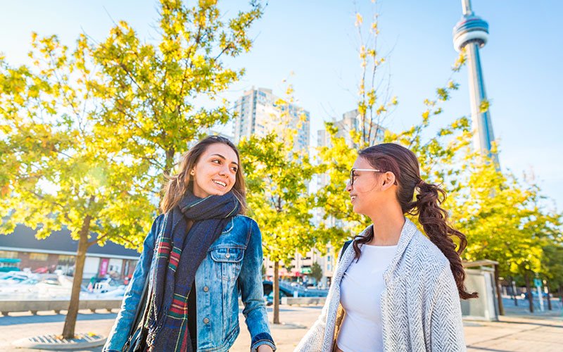 Estudantes em Toronto