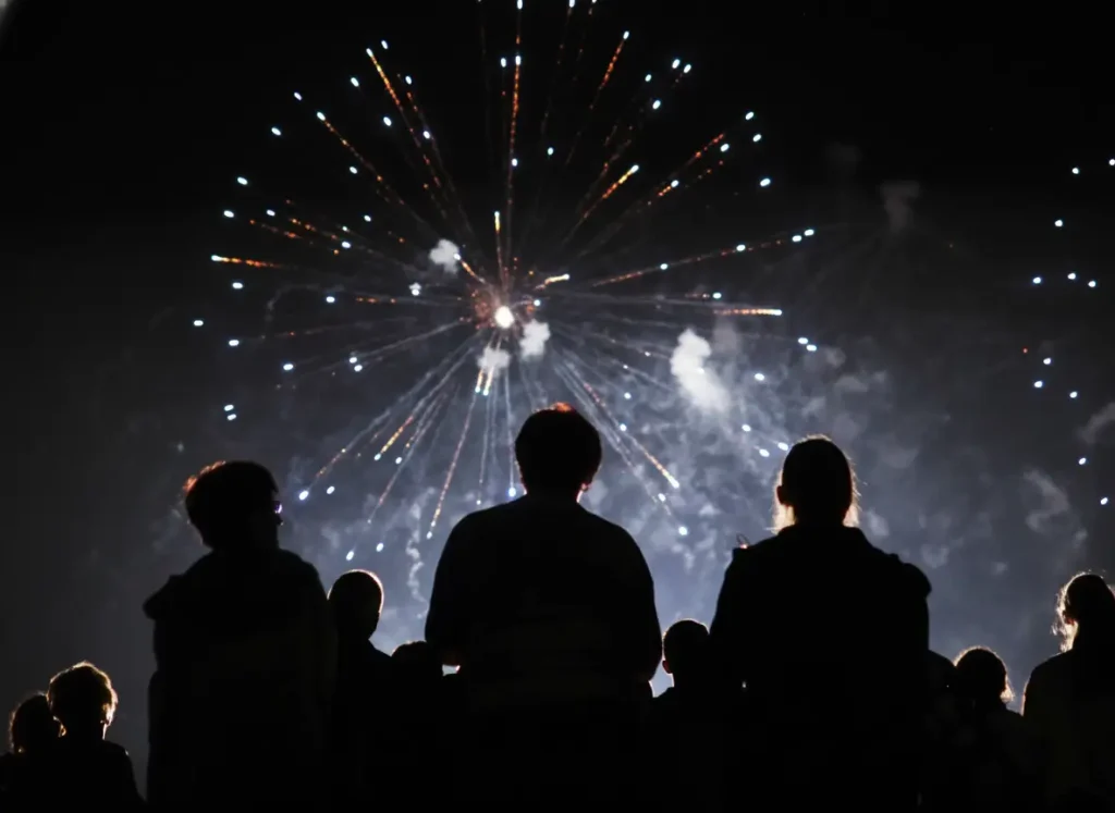 Queima de fogos no Réveillon em Florianópolis, Santa Catarina