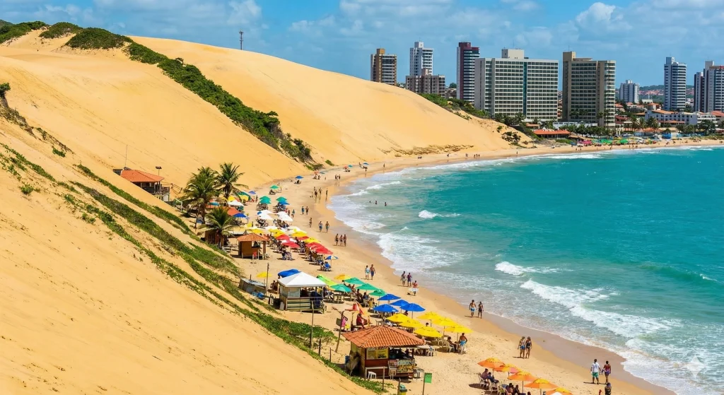 O ícone de Natal: o Morro do Careca domina a paisagem e oferece o cenário perfeito para as suas fotos de viagem.