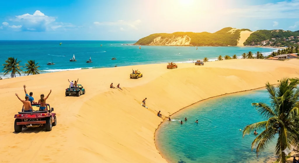 A cidade do sol faz jus ao nome no verão, com dias longos e um vento constante que é perfeito para a aventura. A paisagem de Natal é definida pelas dunas, lagoas e um mar vibrante.