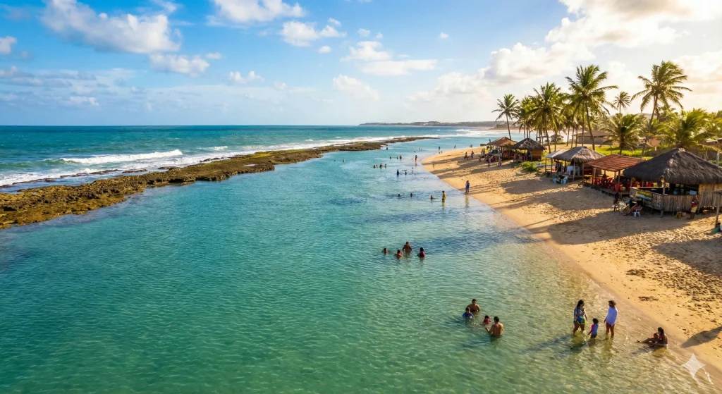 Seguindo mais ao sul, Camurupim é outro paraíso para quem viaja com crianças.