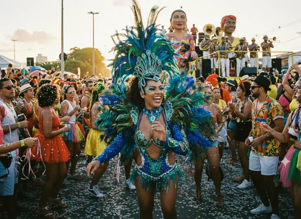 Diversão em grupo: reunir a galera e criar fantasias temáticas é parte essencial da magia do Carnaval no Brasil.
