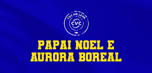 PAPAI NOEL E AURORA BOREAL