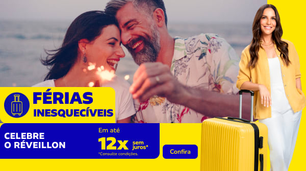Celebre o Réveillon em até 12x sem juros*