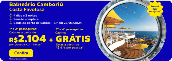 Balneário Camboriú com a Costa Favolosa   