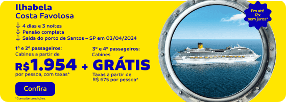 Ilhabela com a Costa Favolosa 