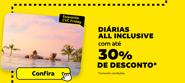 Diárias All Inclusive com até 30% desconto*