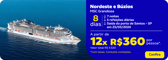 Nordeste e Búzios - MSC Grandiosa