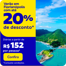  Verão em Florianópolis com 20% de desconto  