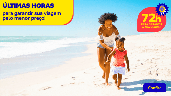 Últimas horas para garantir sua viagem pelo menor preço!