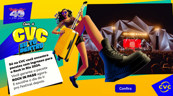 Com a CVC, eu tô dentro. Rock in Rio 2024