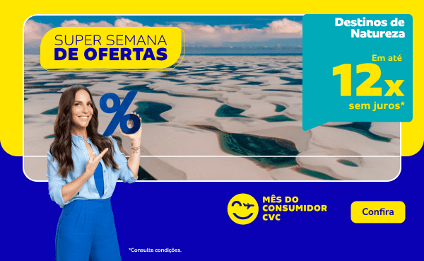 Destinos de Natureza em até de 12x sem juros*