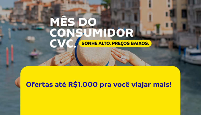 Viagens baratas: promoções de pacotes por até R$ 1.000