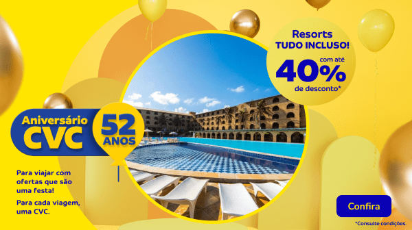 Resorts com TUDO INCLUSO! 