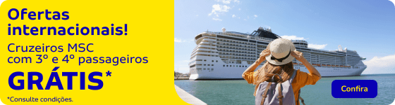 Cruzeiro MSC com 3º e 4º passageiro grátis 