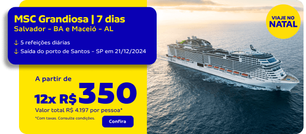 MSC Grandiosa | 7 dias 