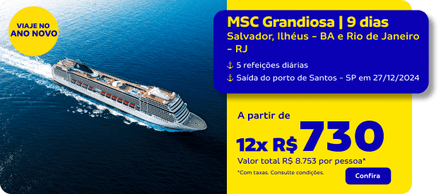 MSC Grandiosa | 9 dias 