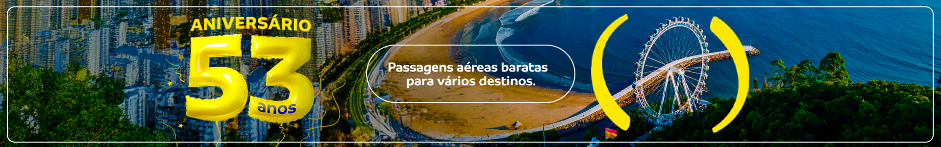 Promoção de passagens aéreas CVC