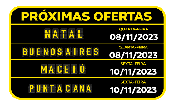 Próximos destinos