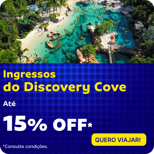Até 15%OFF nos Ingressos do Discovery Cove