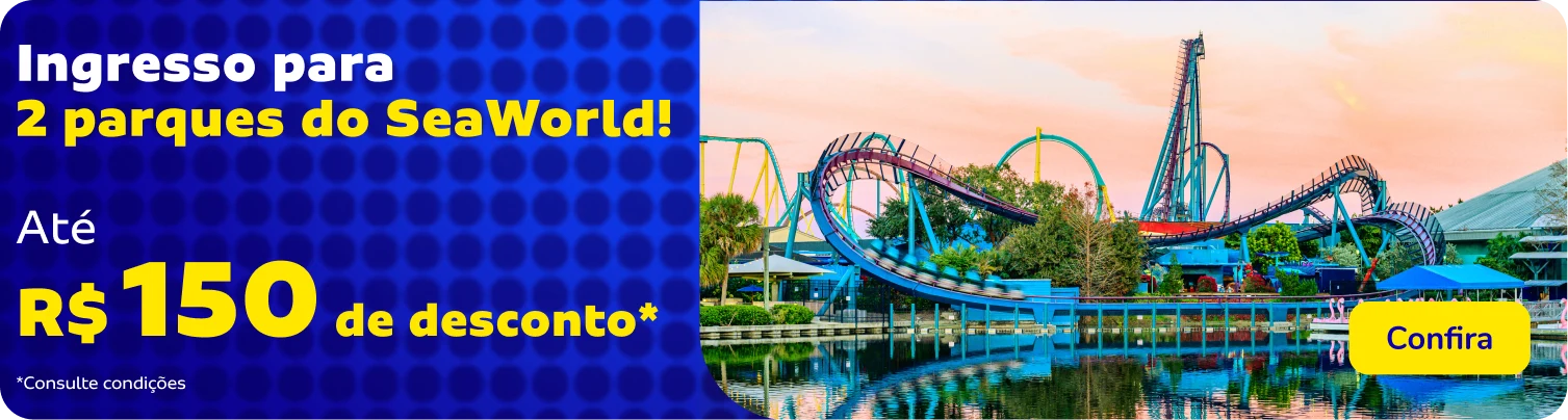 Ingresso 2 parque Sea World!