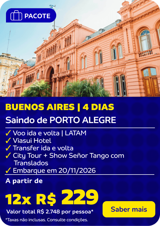 BUENOS AIRES | 4 DIAS SAINDO DE PORTO ALEGRE