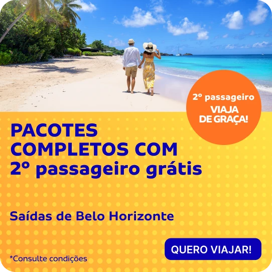 PACOTES COMPLETOS COM 2º passageiro grátis