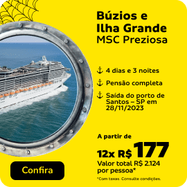 Búzios e Ilha Grande - MSC Preziosa