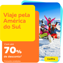 Viaje pela América do Sul com até 20% de desconto