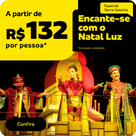 Natal Luz ingressos a partir de R$ 132 por pessoa*