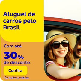Aluguel de carros pelo Brasil
