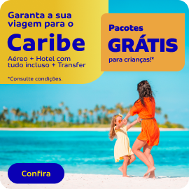 Garanta a sua viagem para o Caribe 
