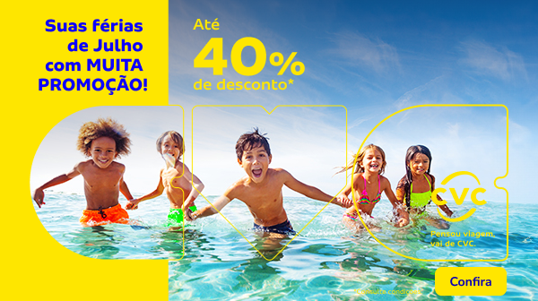 Suas férias de Julho com MUITA PROMOÇÃO!