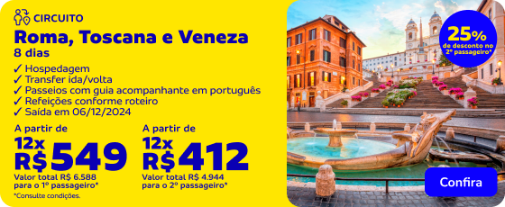 Roma, Toscana e Veneza