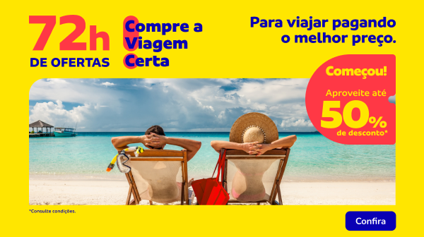 Começou! Aproveite até 50% de desconto*