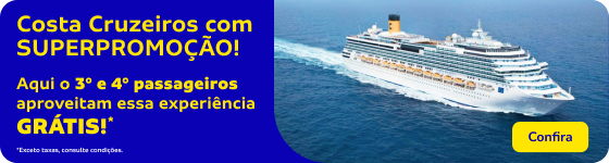 Costa Cruzeiros com SUPERPROMOÇÃO!