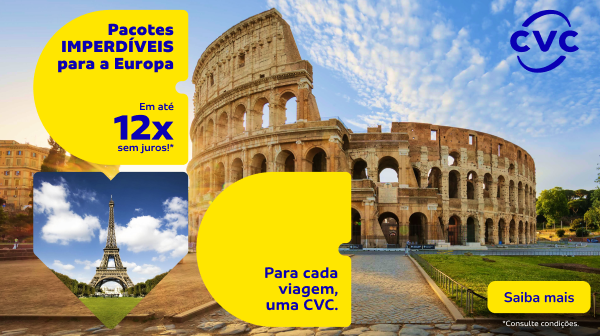 Pacotes IMPERDÍVEIS para a Europa