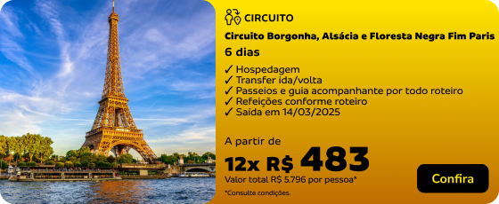  Circuito Borgonha, Álsacia e Floresta Negra Fim Paris 