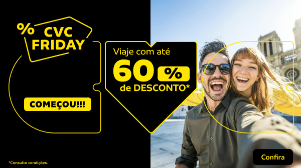 Viaje com até 60% de desconto