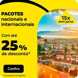 PACOTES nacionais e internacionais