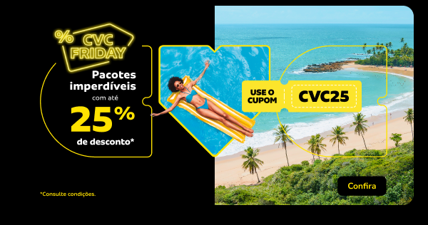 Pacotes imperdíveis com até 25% de DESCONTO!*