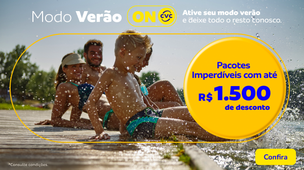 Pacotes imperdíveis com até R$ 1.500 de desconto 