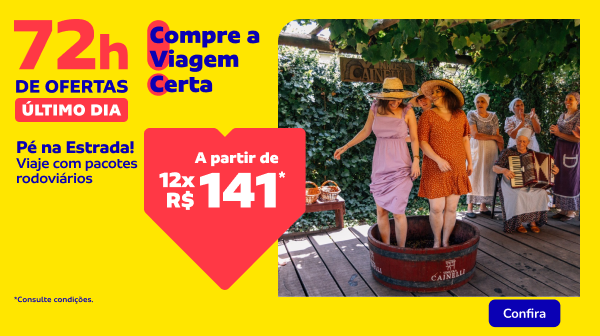 Pé na Estrada! Viaje com pacotes rodoviários