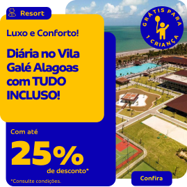 Diária no Vila Galé Alagoas com TUDO INCLUSO! 